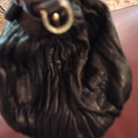 Coach Black Satchel with Gold Hardware and Textured Leather - Picture 3 of 10